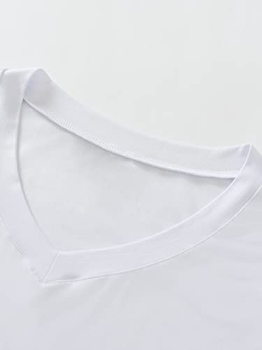 Image of Latuza Men's Viscose Sleep Shirt Soft V-Neck Pajama Tops 3 Pack