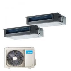 CLIMATIZZATORE DUAL CANALIZZATO 9+12 MIDEA DC INVERTER R-32 A++A+ WI FI READY.M20-18FN8 LINEA 2023