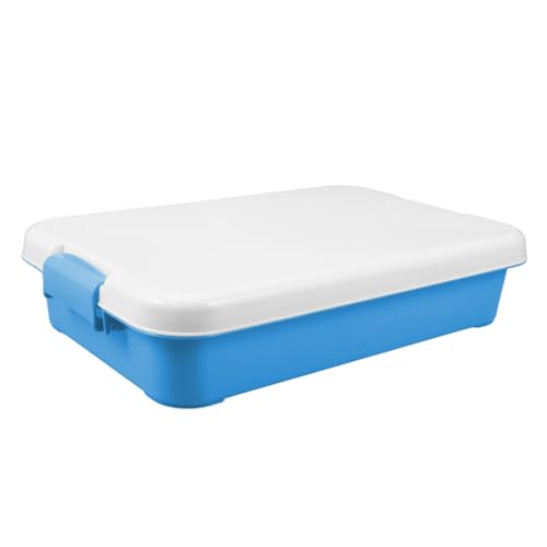 YARNOW Caja De Almacenamiento De Plástico Portátil para Arena con Tapa Bandeja Pequeña para Niño Niña Resistente y Ligera para Actividades Al Aire y Interiores