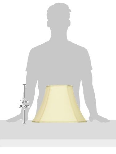 Image of Royal Designs Rectangle Bell w Cut Corners Designer Lamp Shade, Eggshell, (6.25 x 8) x (11 x 16)12