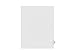 Kleer-Fax Letter Size Individually Numbered 1/25th Cut Side Tab Index Dividers, 25 Sheets per Pack, White, Number 23 (91023)