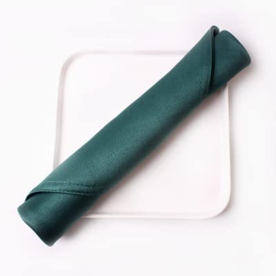 Satin-Tischservietten, Servietten aus waschbarem Baumwollsatin, 48 x cm, 6 Stück, Mehrfarbig