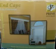 TSI Prime Chamberlain Window Impressions (Two 5in. End Caps)- White