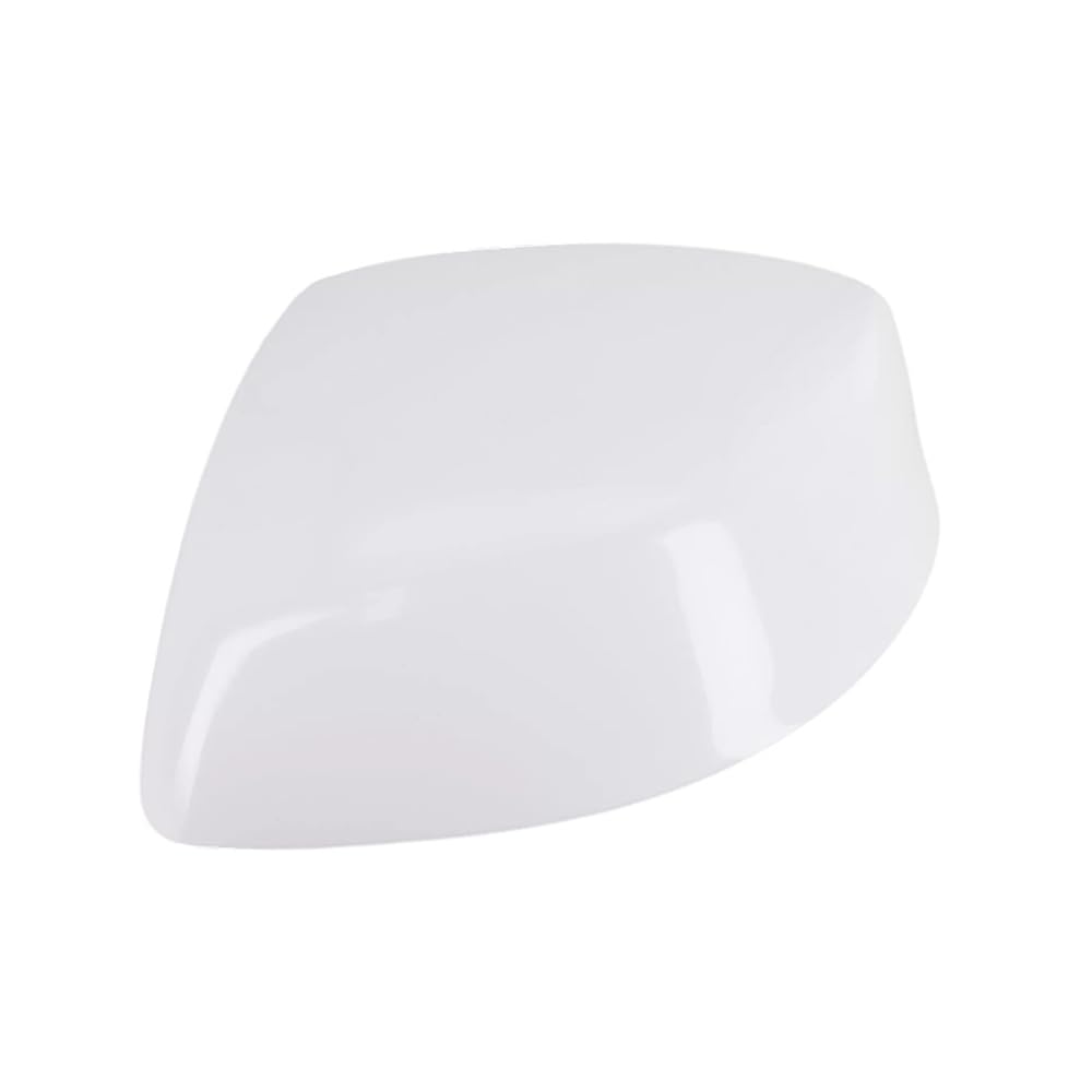 White Car Side Rearview Mirror Cover Cap Replacement Door Wing Mirror Cover For Honda Civic 9th 2012 2013 2014 2015 (Left Driver Side)