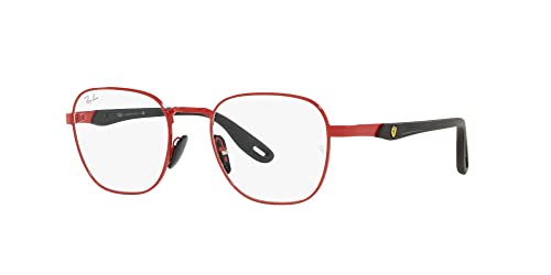 Image of Ray-Ban unisex-adult Rx6484m Scuderia Ferrari Collection Square Prescription Eyewear Frames
