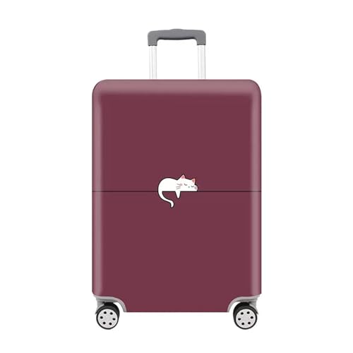 Thick Elastic Cartoon Luggage Protective Cover Zipper Suit for 18-32 Inch Bag Suitcase Covers Trolley Cover Travel Accessories for Luggage, Travelling(Small cat,L 25-28 inch)