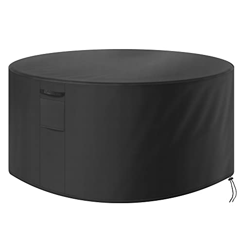 Bemece Patio Furniture Set Covers, Waterproof, Uv Resistant, Upgraded Ripstop 420D Oxford Outdoor Round Patio Furniture Set Covers 50“ D X 28“ H #TOP29