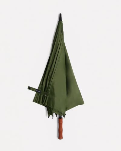 Image of Pangolin The Concierge Premium Windproof Big Umbrella for Men and Women, Portable, Automatic, Waterproof, Golf Size with Monsoon, Rain, and Sun UV Protection, Vegan Leather Grip