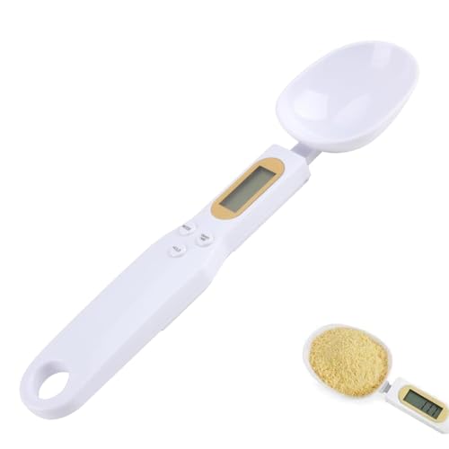 WNXBFO Digital Measuring Spoon Measuring Spoon Weighing Spoon Digital with LCD Screen Display Removable Washable Digital Spoon Scale for Cooking Baking Spices Medicine Seasoning