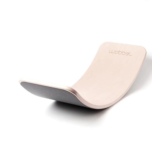 Wobbel Balanceboard transparent lackiert Mouse grau yogaboard