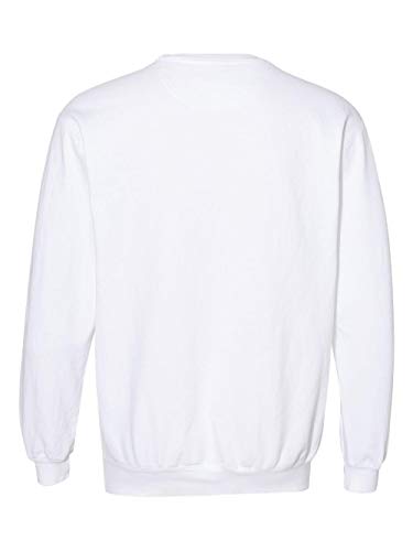 Comfort Colors Men's Crewneck Sweatshirt, Style 1566 (Large, (White))3