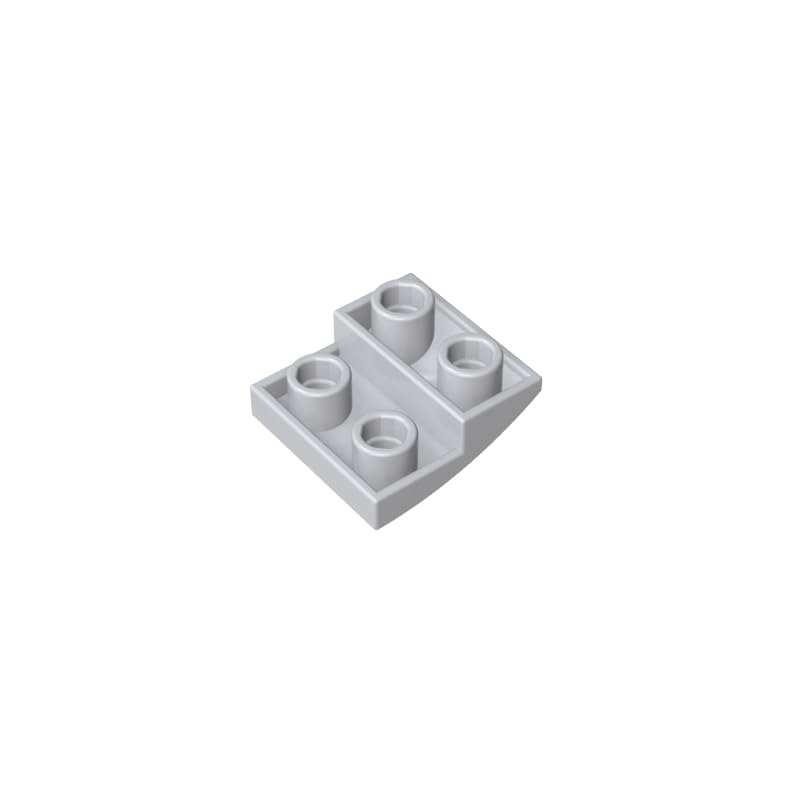 XYEIUGO GDS-1270 32803 Slope Curved 2x2 Inverted, gray white, 50 PCS