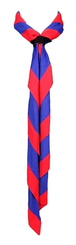 Collier scout bleu roi et rouge avec motif loup et garçon - Taille unique