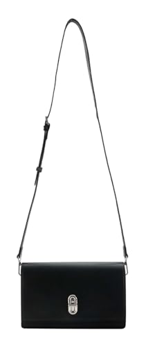 Bolso bandolera casual Seidenfelt Manufaktur Fjone negro chic