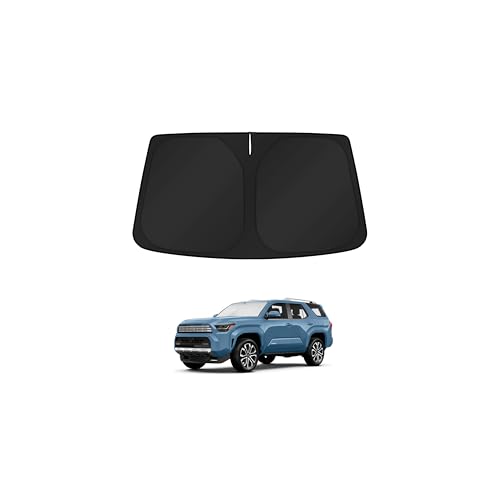 Image of KUST Windshield Sun Shade for Toyota 4RUNNER 2025-2026 / Toyota Tacoma 2016-2022 2023 2024 2025 2026 Window Accessories Shade Sun Visor Cover Foldable Block UV Rays