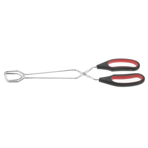 GANAZONO Stainless Steel Scissor Tongs for Bbq and Cooking Heat Resistant Utensil with Sharp Grip for Meat Bread and Toast Versatile Kitchen Tool for Grilling Enthusiasts