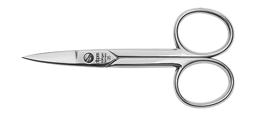 nippes Solingen Ciseaux à ongles professionnels en acier trempé | 9 cm | Ciseaux avec paille | Complément pour tout kit de pédicure et manucure | Qualité...