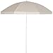 Produktbild Kingsleeve® Sonnenschirm 180cm UV 50+ Neigbar mit Erdspieß Tragetasche Wasserabweisend Strand Garten Strandschirm Balkonschirm Gartenschirm Beige