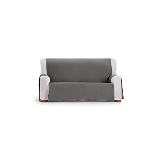 Eysa Somme Protect Funda de sofá, 100% Poliester, 06/Gris, 4 plazas