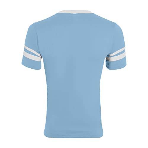 Augusta Sportswear Augusta Sleeve Stripe Jersey, Light Blue/White, Large miniatura 2