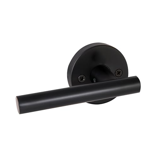 Image of Design House Eastport Passage Door Lever, Matte Black | Surface, Contemporary /Modern, Zinc, Hardware, 582627