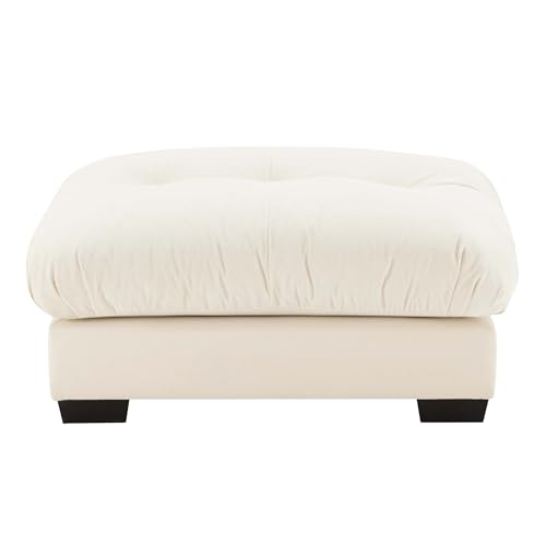 Image of SoarFlash Velvet Sectional Sofa Ottoman, Beige