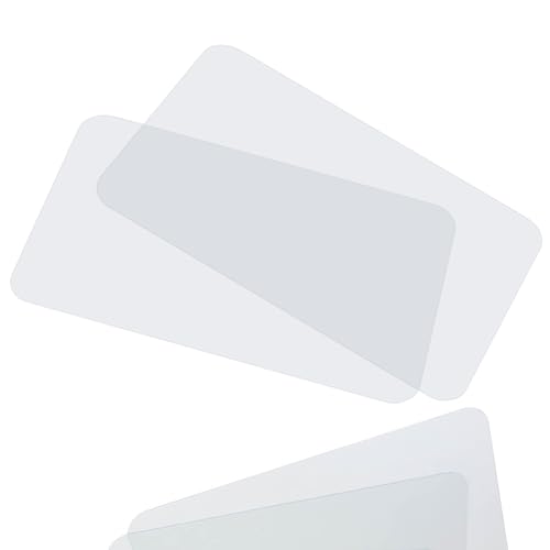 CraftyCrocodile Clear Plastic Placemats Set of 2 17.5x12