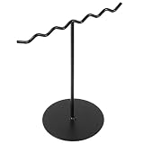Cabilock Sostenedor del Pendiente Expositor De Pendientes Colgador De Pulsera De Mesa Soporte para Colgar Joyas Perchero Torre De Collar Titular De La Pulsera Hierro Forjado Arete