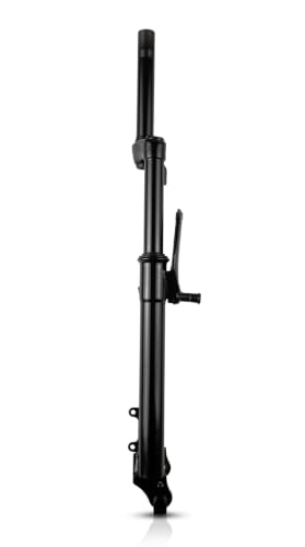 Image of Furix 26 Inch Threaded Suspension Fork, Glossy Black Steel, 100 mm Travel, Disc and V-Brake Compatible | STEEL
