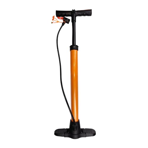 BONKZEBU Bomba de Bicicleta Portátil de Alta Presión, 160 PSI, para Neumáticos de Bicicleta, Baloncesto, Válvula Francesa Inglesa de EE. UU., Material Plástico de Acero para Viajes de Camping