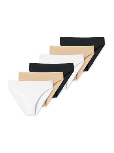 Slips pour femme Schiesser Uncover lot de 6 culottes en maille fine premium