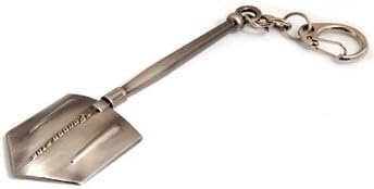 Cross Fire Shovel Keychain (Grey)