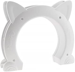 POPETPOP Cat Door Built In Interior - Plastic Cat Flaps Interior Cat Doors Cat Corridor Door for Indoor Hollow Core or Solid Inside Door