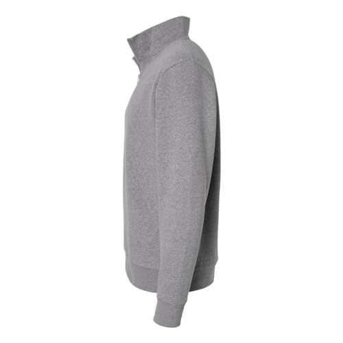 Next Level Unisex Fleece Quarter-Zip Pullover, XL, Heather Grey3