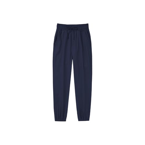 qbk pull on stretch school uniform pant jogger pants for toddler to youth boys and girls