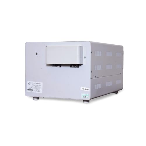 Image of Kalvin Stabilizer Metal 10 KVA (90V-300V) Heavy Duty Mainline Voltage Stabilizer for Home, White