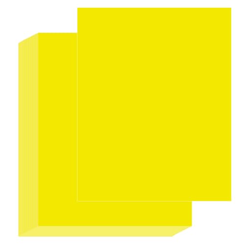 CoZyden 100 Sheets Yellow Cardstock 8.5 X 11 Thick Printer Paper 80lb/230 Gsm Art Card Stock Paper Perfect for Scrapbooking Crafts Business Cards Invitations Diy Menus Crafts Drawing Etc