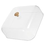 MUCKLILY Acrílica Transparente para Tartas Protector Alimentario Resistente al Polvo para Repostería Pastelería y Uso Hogar Restaurante o Eventos