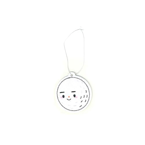 Image of Generic A&D Hanging Air Freshener for Car, Home, Office, Bathroom | 8 Pack | Multiple Designs & Scents (Bikini Tree|Heart|Fish|Bee|Waterdrop|Sock|Golf Ball|Bikini Butterfly) (Golf Ball (Black Ice))