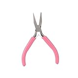 HOODANCOS 3個高炭素鋼製プライヤー ジュエリー手作り工具 粉紅色光塑頭鉗