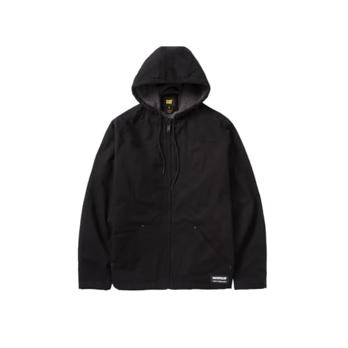 Veste à capuche Caterpillar homme noir S aux finitions durables