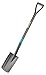 Price comparison product image Gardena NatureLine Pointed Spade, Coated Garden Spade for Turning Over and Removing Soil, Safe Foot Rest, FSC-Certified Ashwoo D-Handle (17001-20),black, anthracite, turquoise