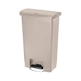 Rubbermaid Commercial Products Slim Jim Step-On Plastic Trash/Garbage Cans