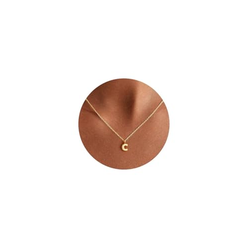 M MOOHAM Letter C Initial Necklace Jewelry - Initial C Letter Necklace