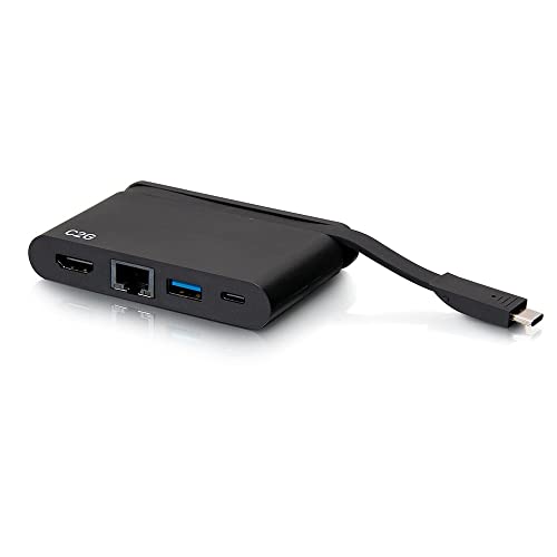 Hub USB-C 4 en 1 C2G con transferencia de datos y Power Delivery 4