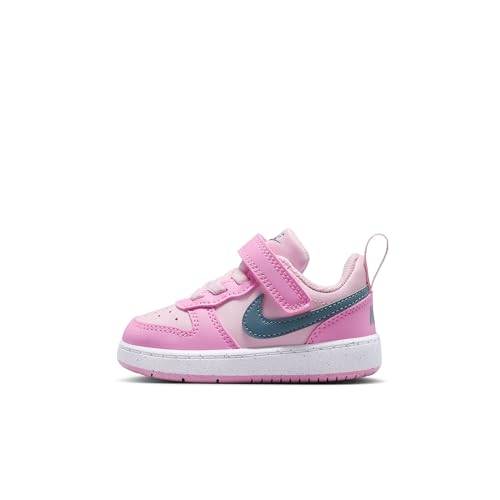 Nike Baby/Toddler Court Borough Low Recraft Shoes, Pink Foam/Ashen Slate-Pink Rise-White, 10C