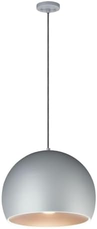 ET2 Palla-8W 1 LED Pendant-15.75 Inches Wide by 11.75 inches high-Dark Gray/Coffee Finish
