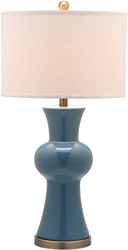 Lámpara de Mesa Cerámica Azul 30 pulgadas Set 2