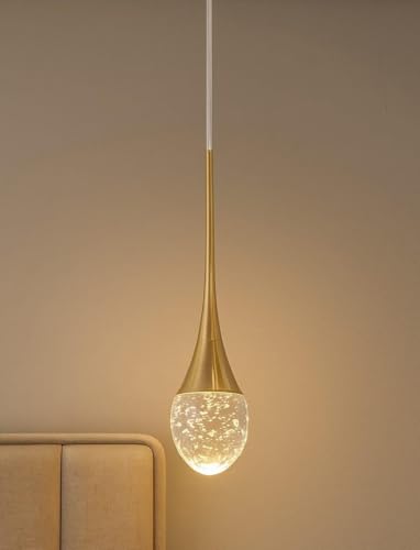 Image of FILLISKA 3 in1 Colour Changing LED Luxurious Hanging /Pendant Light (FrenchGold-MX8114)