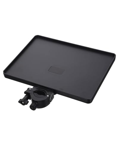 FUGLUS 1 pieza Bandeja de Soporte para Micrófono,Accesorio Bandeja con Abrazadera para Soporte,Estante para Pie de Micrófono,Bandeja de Tarjeta de Sonido,Multifuncional Bandeja de Soporte